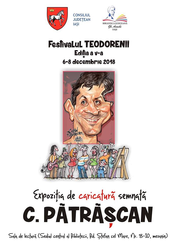 Expoziție de caricatură a graficianului şi caricaturistului Costel Pătrăşcan